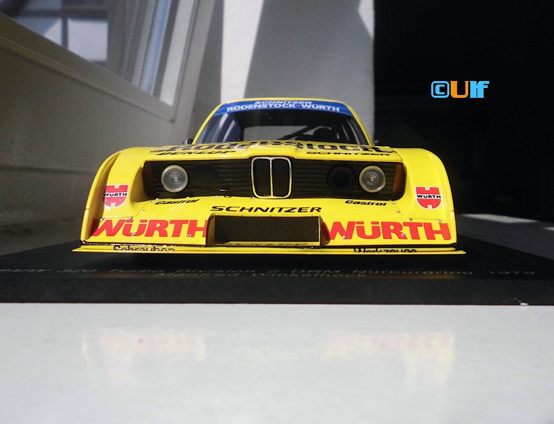 Miniature Spark Raceland 1/43 BMW 3.0 CSL Schnitzer #41 - Hockenheim 1975 - Urs Zondler